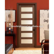 Modern Type Wooden Frosted Glass Den Door